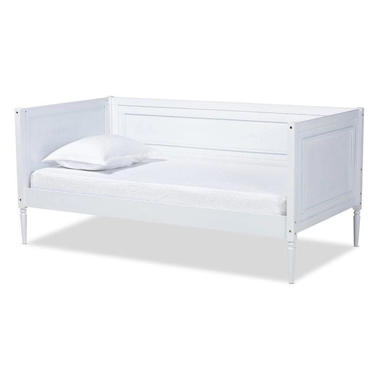 BAXTON STUDIO DANIELLA MODERN AND CONTEMPORARY WHITE FINISHED WOOD DAYBED