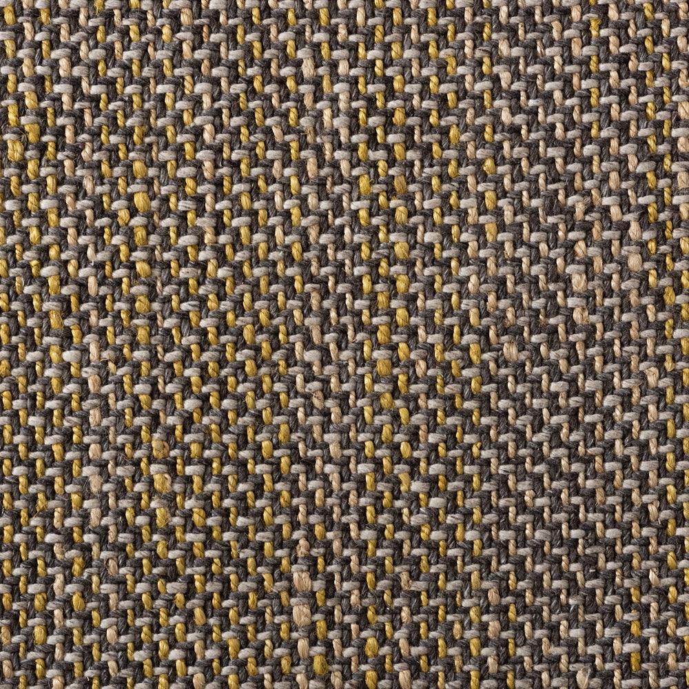 BAXTON STUDIO NURTEN MODERN AND CONTEMPORARY YELLOW AND GREY HANDWOVEN HEMP BLEND AREA RUG