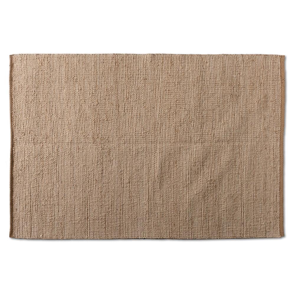 BAXTON STUDIO MICHIGAN MODERN AND CONTEMPORARY NATURAL BROWN HANDWOVEN HEMP BLEND AREA RUG