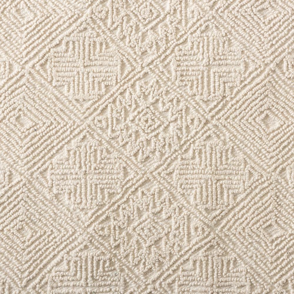 BAXTON STUDIO MELTEM MODERN AND CONTEMPORARY IVORY HANDWOVEN WOOL AREA RUG