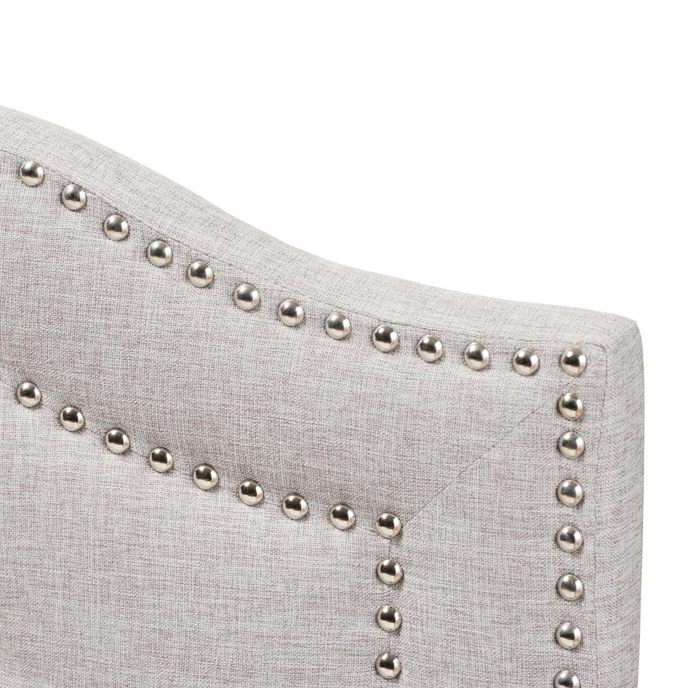 BAXTON STUDIO EDITH MODERN AND CONTEMPORARY GREYISH BEIGE FABRIC QUEEN SIZE HEADBOARD