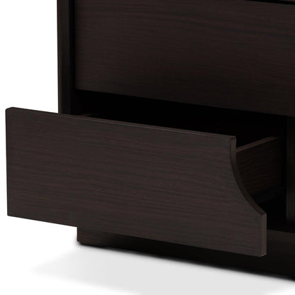 BAXTON STUDIO LARSINE MODERN AND CONTEMPORARY BROWN FINISHED 2-DRAWER NIGHTSTAND