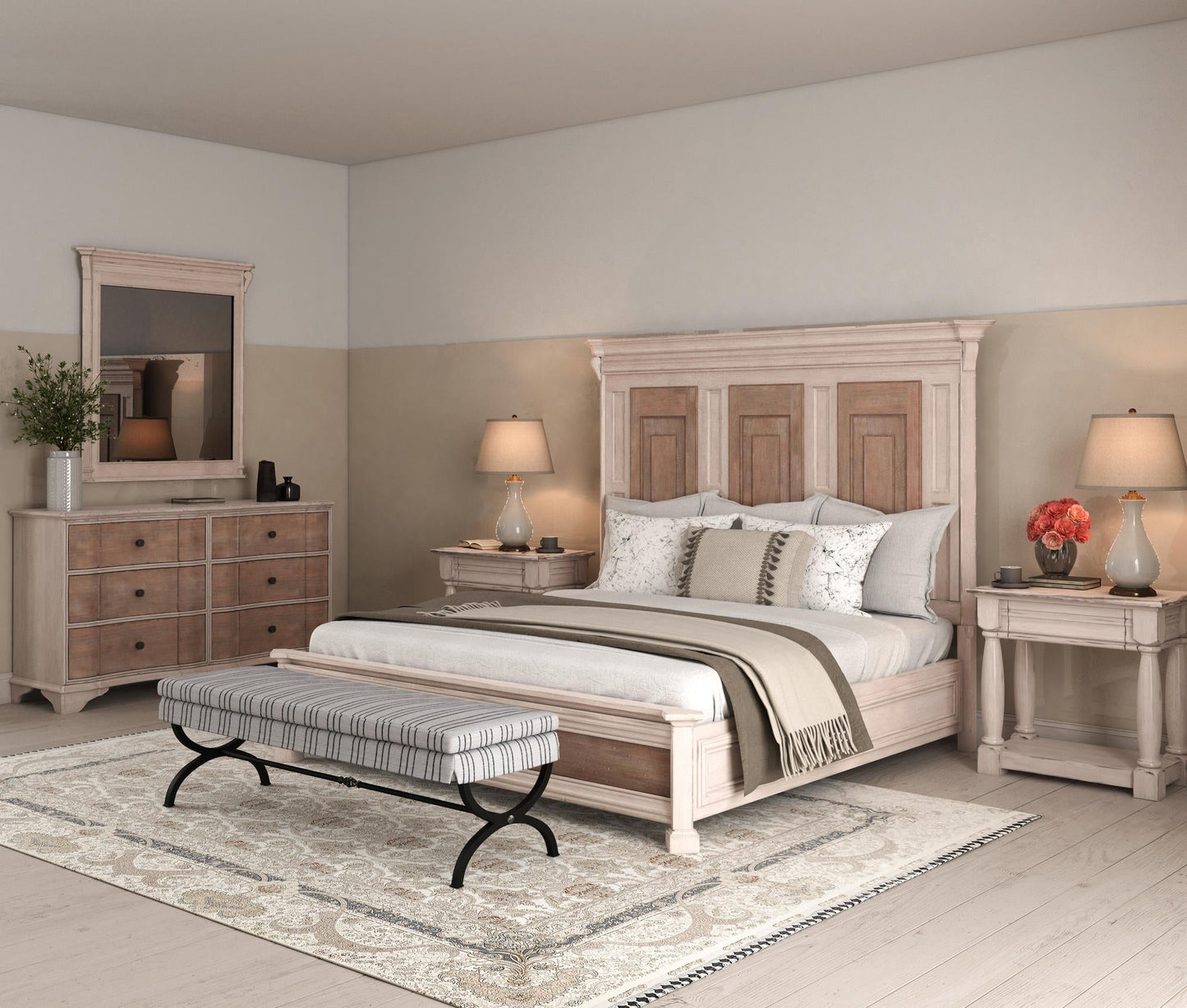 Alcove King Panel Bed