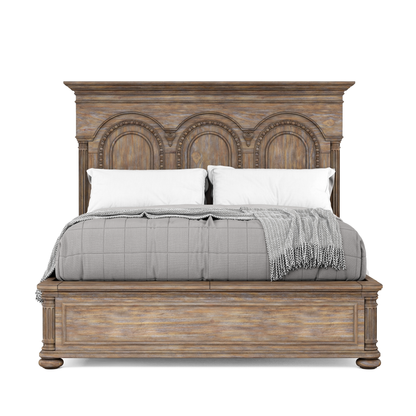 Architrave California King Panel Bed