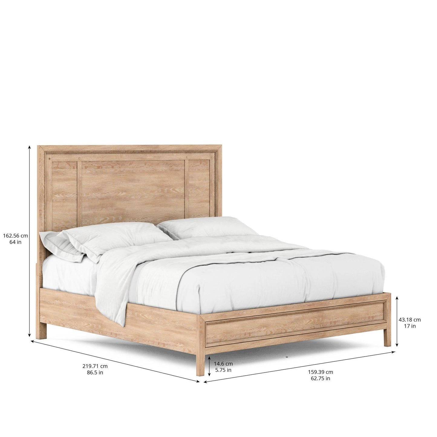 Post Queen Panel Bed