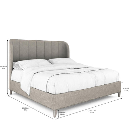 Vault King Upholstered Shelter Bed