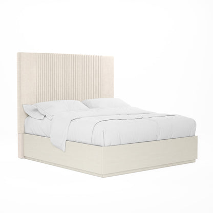 Blanc King Upholstered Panel Bed