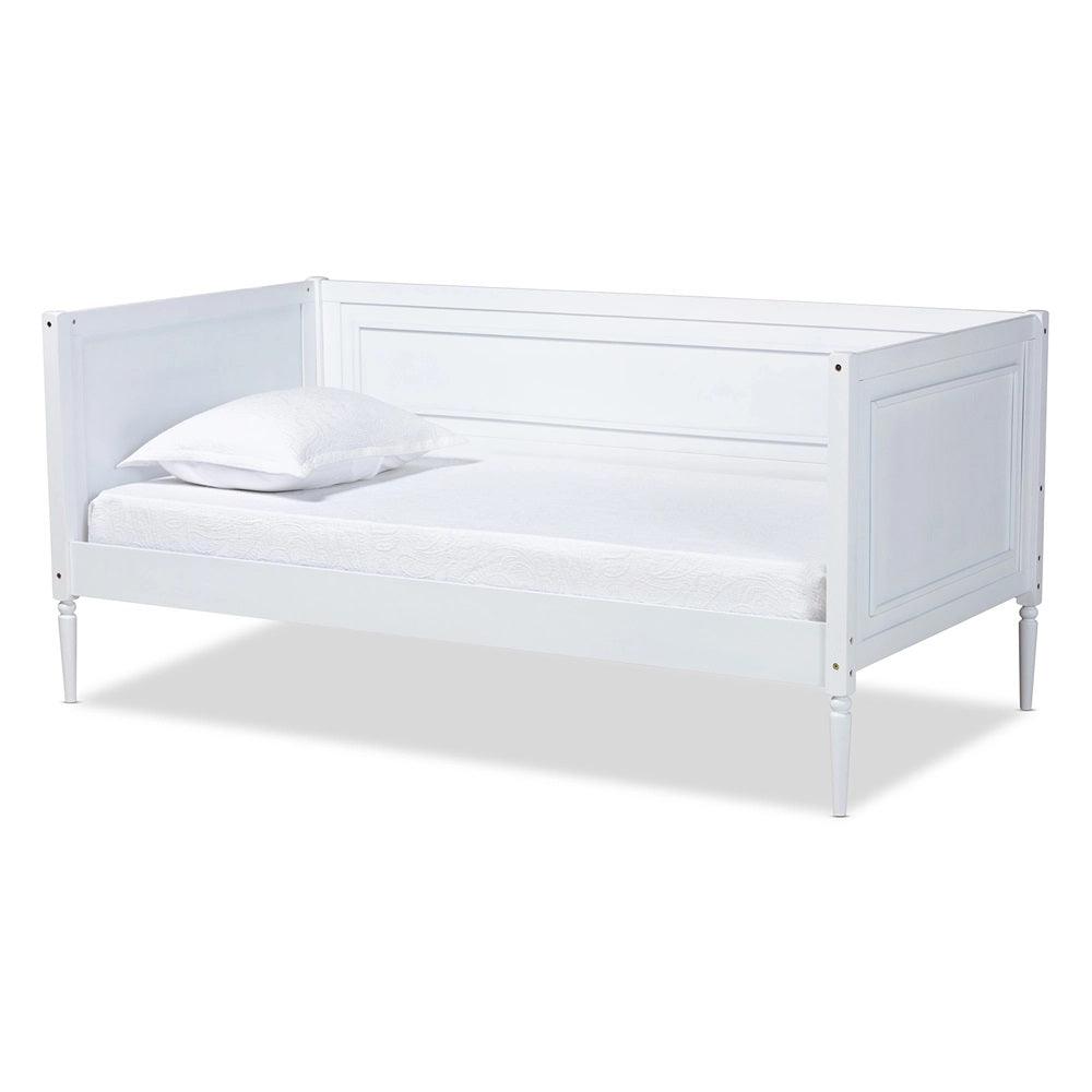 BAXTON STUDIO DANIELLA MODERN AND CONTEMPORARY WHITE FINISHED WOOD DAYBED - zzhomelifestyle
