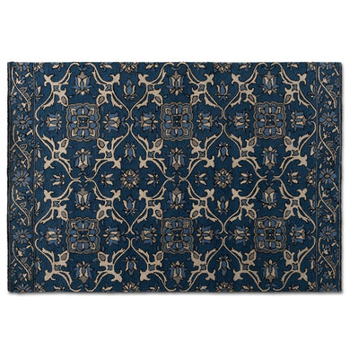 BAXTON STUDIO PANACEA MODERN AND CONTEMPORARY BLUE HAND-TUFTED WOOL AREA RUG - zzhomelifestyle