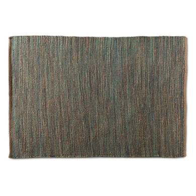 BAXTON STUDIO MICHIGAN MODERN AND CONTEMPORARY BLUE HANDWOVEN HEMP BLEND AREA RUG - zzhomelifestyle