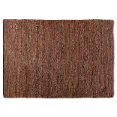 BAXTON STUDIO FLAMINGS MODERN AND CONTEMPORARY RUST HANDWOVEN HEMP AREA RUG - zzhomelifestyle