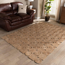 Load image into Gallery viewer, BAXTON STUDIO SIENNA MODERN AND CONTEMPORARY NATURAL BROWN HAND-STITCHED HEMP AREA RUG - zzhomelifestyle