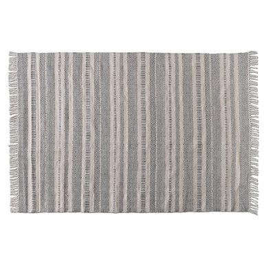 BAXTON STUDIO JONAS MODERN AND CONTEMPORARY GREY AND IVORY HANDWOVEN PET YARN INDOOR AND OUTDOOR AREA RUG - zzhomelifestyle