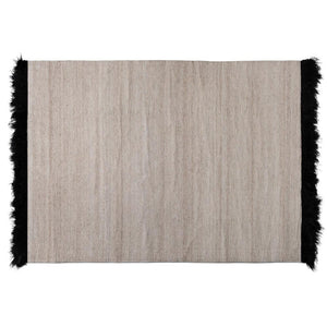 BAXTON STUDIO DALSTON MODERN AND CONTEMPORARY BEIGE AND BLACK HANDWOVEN WOOL BLEND AREA RUG - zzhomelifestyle