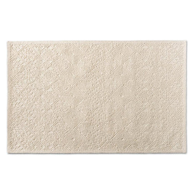 BAXTON STUDIO MELTEM MODERN AND CONTEMPORARY IVORY HANDWOVEN WOOL AREA RUG - zzhomelifestyle