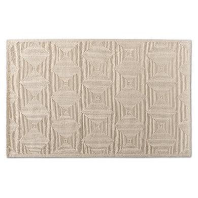 BAXTON STUDIO SOVANNA MODERN AND CONTEMPORARY IVORY HAND-TUFTED WOOL AREA RUG - zzhomelifestyle