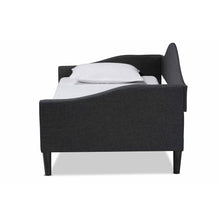 Load image into Gallery viewer, BAXTON STUDIO MILLIGAN MODERN AND CONTEMPORARY CHARCOAL FABRIC UPHOLSTERED AND DARK BROWN FINISHED WOOD FULL SIZE DAYBED - zzhomelifestyle