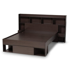 Load image into Gallery viewer, BAXTON STUDIO DEXTON MODERN AND CONTEMPORARY DARK BROWN FINISHED WOOD QUEEN SIZE PLATFORM STORAGE BED - zzhomelifestyle