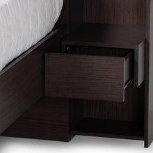 Load image into Gallery viewer, BAXTON STUDIO DEXTON MODERN AND CONTEMPORARY DARK BROWN FINISHED WOOD QUEEN SIZE PLATFORM STORAGE BED - zzhomelifestyle