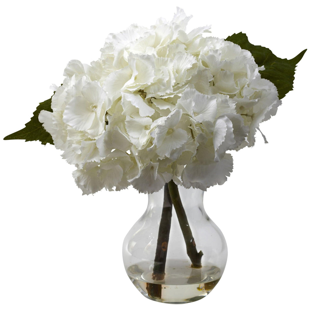 Blooming Hydrangea w/Vase Arrangement - zzhomelifestyle