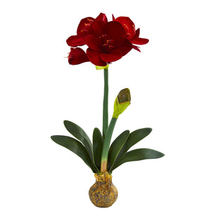 25" Amaryllis Artificial Flower (Set of 2) - zzhomelifestyle
