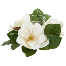 Load image into Gallery viewer, 13&quot; Magnolia Artificial Candelabrum Arrangement - zzhomelifestyle