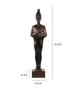 Statue of Osiris black lord of the dead, the underworld and rebirth. 13" Made in Egypt - zzhomelifestyle
