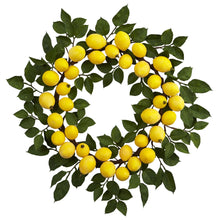 Load image into Gallery viewer, 24&quot; Lemon Wreath - zzhomelifestyle