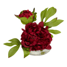 Load image into Gallery viewer, Peony w/Glass Vase (Set of 3) - zzhomelifestyle