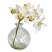 Load image into Gallery viewer, Cymbidium w/Vase Silk Flower Arrangement (Set of 3) - zzhomelifestyle