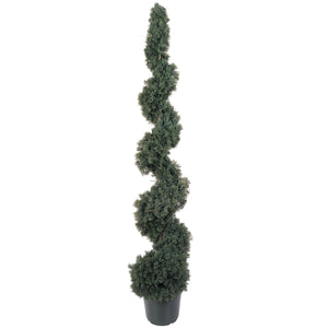 5' Cedar Spiral Silk Tree (In-door/Out-door) - zzhomelifestyle