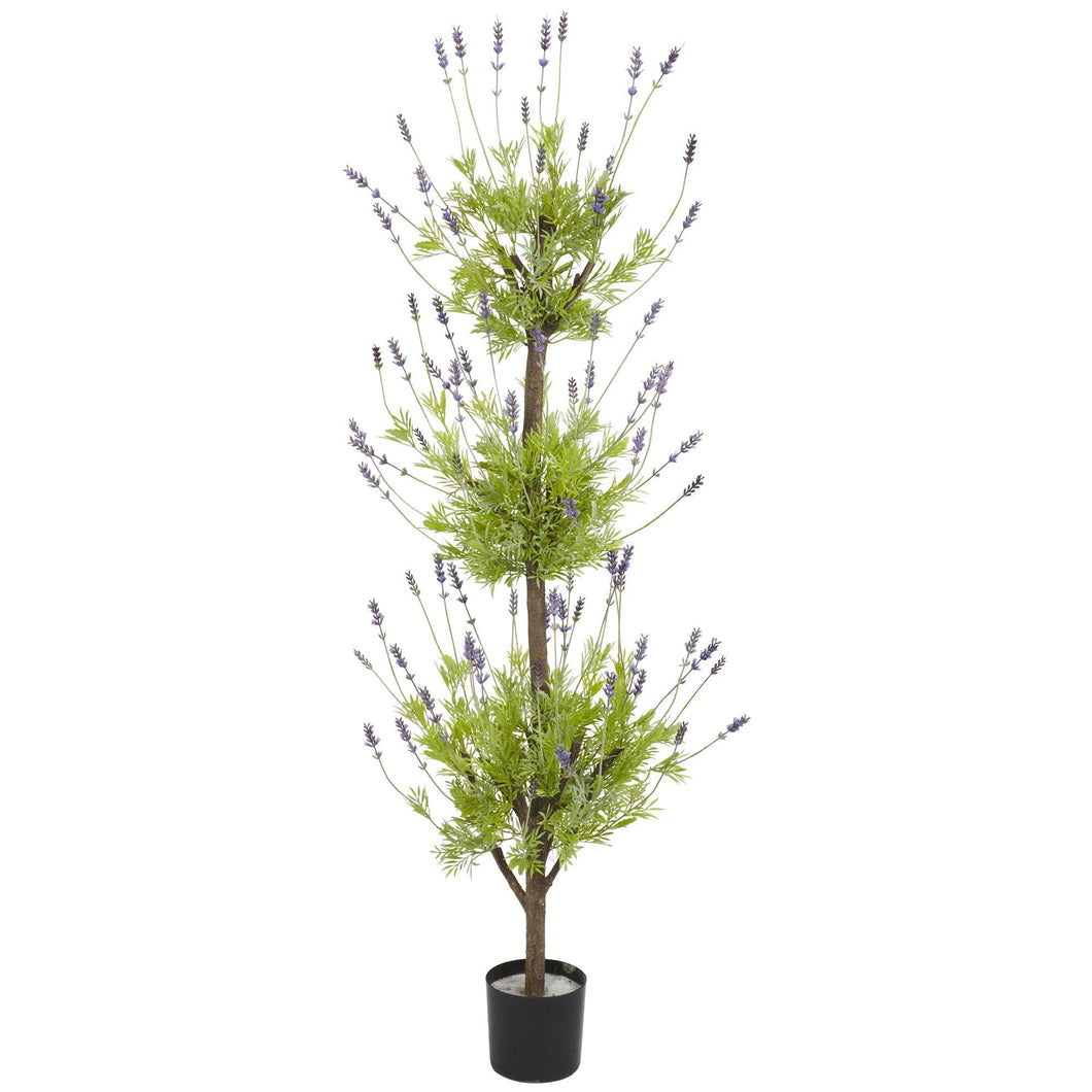 4' Lavender Topiary Silk Tree - zzhomelifestyle