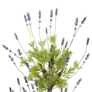 4' Lavender Topiary Silk Tree - zzhomelifestyle