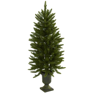 4' Christmas Tree w/Urn & Clear Lights - zzhomelifestyle