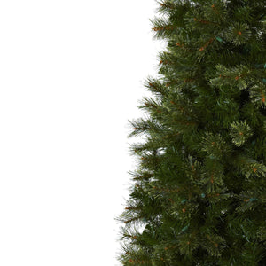 7.5' Cashmere Slim Christmas Tree w/Clear Lights - zzhomelifestyle