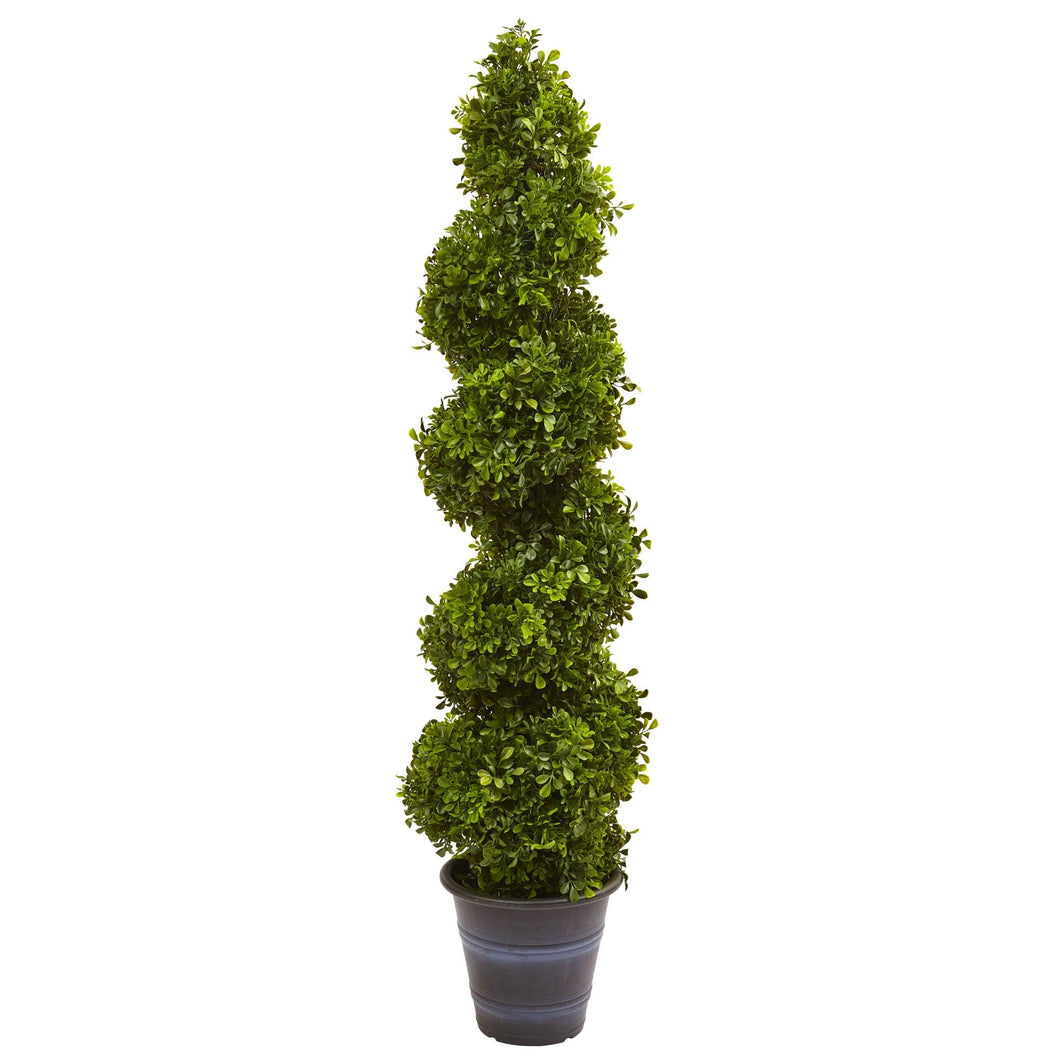 Boxwood Spiral Topiary with Planter (Indoor/Outdoor) - zzhomelifestyle