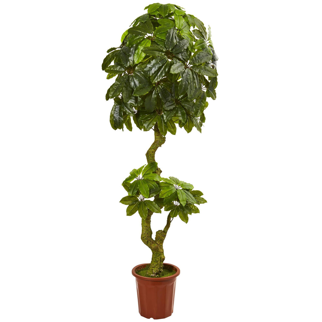 6' Schefflera Artificial Tree UV Resistant (Indoor/Outdoor) - zzhomelifestyle
