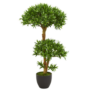3' Bonsai Styled Podocarpus Artificial Tree - zzhomelifestyle