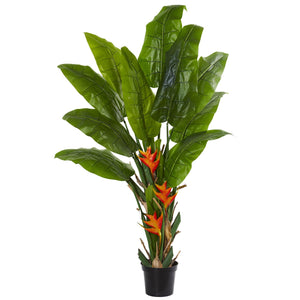 Flowering Travelers Palm Artificial Tree - zzhomelifestyle