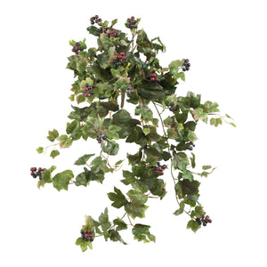 24" Grape Leaf Hanging Artificial Plant (Set of 2) - zzhomelifestyle