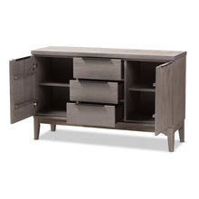 Load image into Gallery viewer, BAXTON STUDIO NASH RUSTIC PLATINUM WOOD 3-DRAWER SIDEBOARD BUFFET - zzhomelifestyle