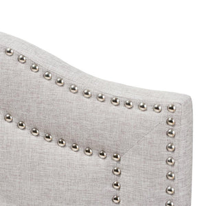 BAXTON STUDIO EDITH MODERN AND CONTEMPORARY GREYISH BEIGE FABRIC QUEEN SIZE HEADBOARD - zzhomelifestyle