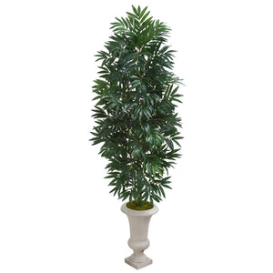 5.5' Bamboo Palm Artificial Plant in Urn - zzhomelifestyle