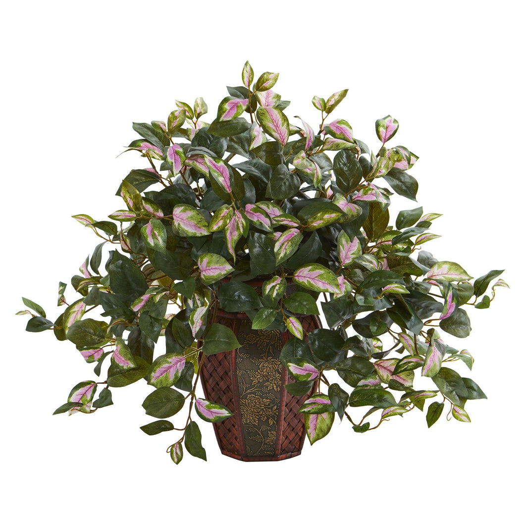 Hoya Artificial Plant in Decorative Planter - zzhomelifestyle