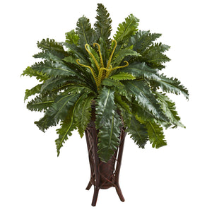 Marginatum Artificial Plant in Stand Planter - zzhomelifestyle