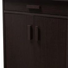 Load image into Gallery viewer, BAXTON STUDIO BIENNA MODERN AND CONTEMPORARY WENGE BROWN FINISHED SHOE CABINET - zzhomelifestyle