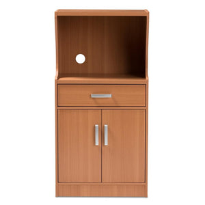 BAXTON STUDIO LOWELL MODERN AND CONTEMPORARY BROWN WOOD FINISH KITCHEN CABINET - zzhomelifestyle