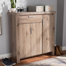 Load image into Gallery viewer, BAXTON STUDIO LAVERNE MODERN AND CONTEMPORARY OAK BROWN FINISHED SHOE CABINET - zzhomelifestyle