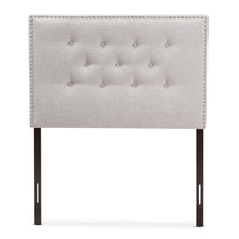Load image into Gallery viewer, BAXTON STUDIO WINDSOR MODERN AND CONTEMPORARY GREYISH BEIGE FABRIC UPHOLSTERED TWIN SIZE HEADBOARD - zzhomelifestyle
