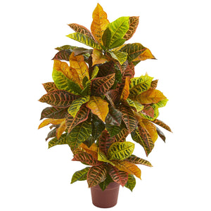 39" Croton Artificial Plant (Real Touch) - zzhomelifestyle